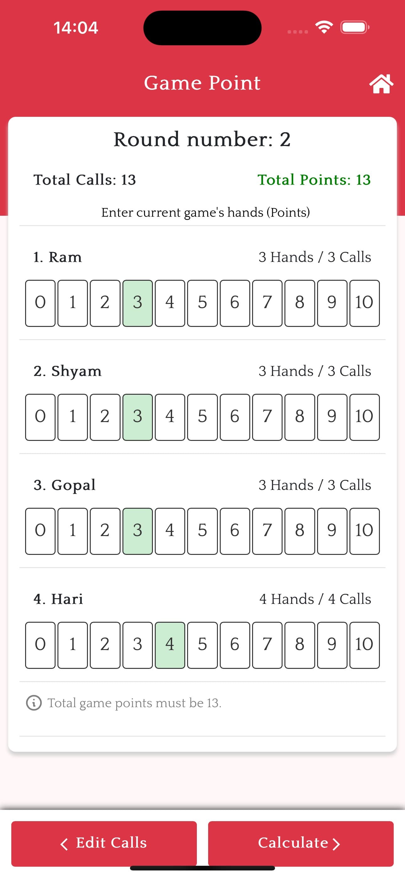 MarriagePointCalculator (MPC) screenshot 8 - screenshot