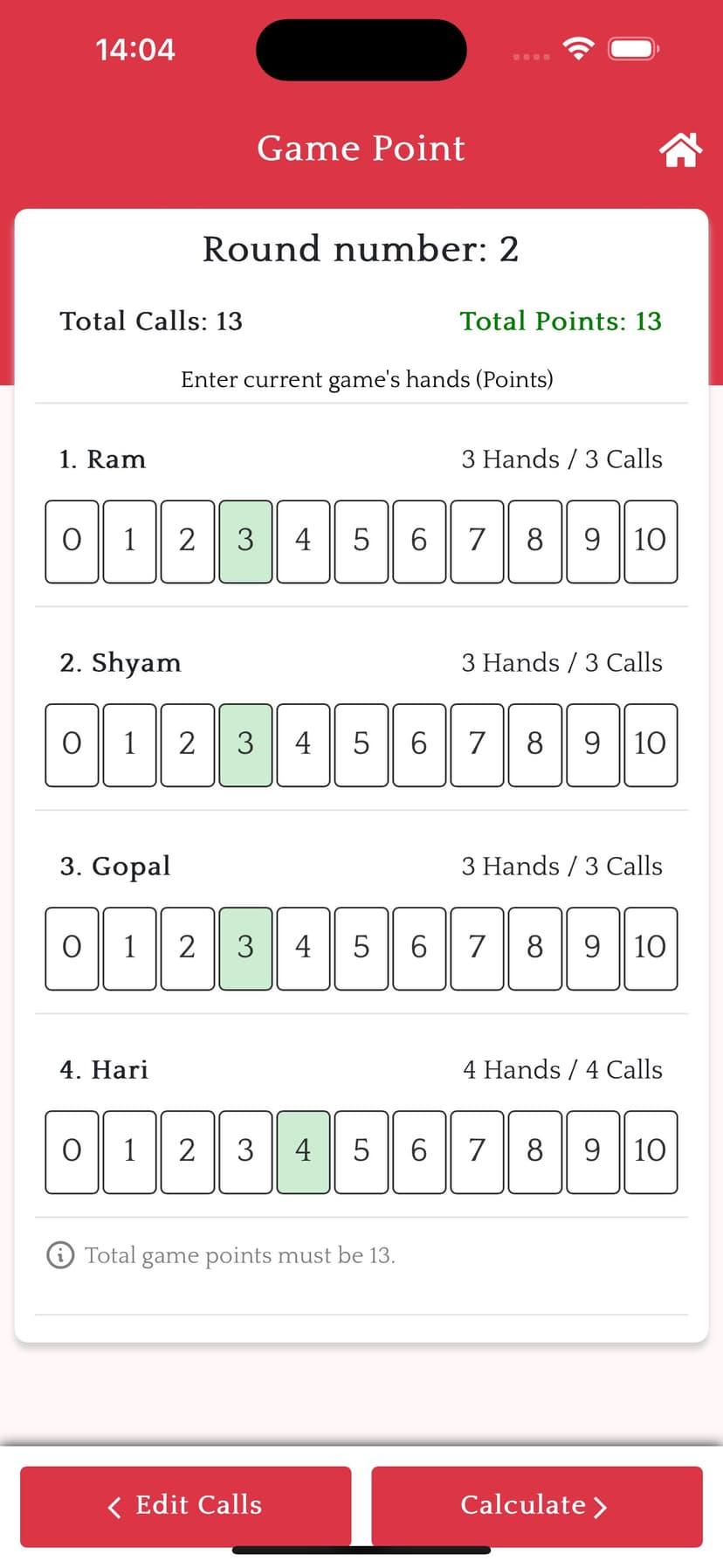 MarriagePointCalculator (MPC) screenshot 8 - screenshot