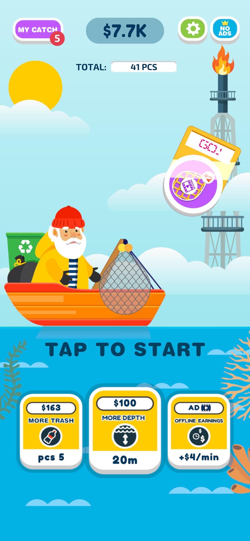 Go Green: Clean the ocean screenshot 1 - screenshot