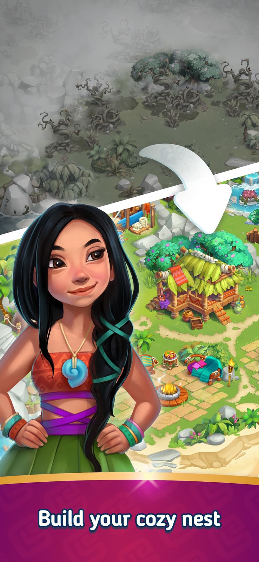 Merge Islanders: Tropical Town screenshot 3 - screenshot