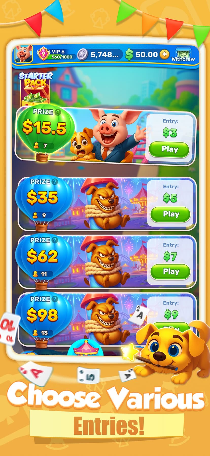 Solitaire Bounty:Win Real Cash screenshot 1 - screenshot