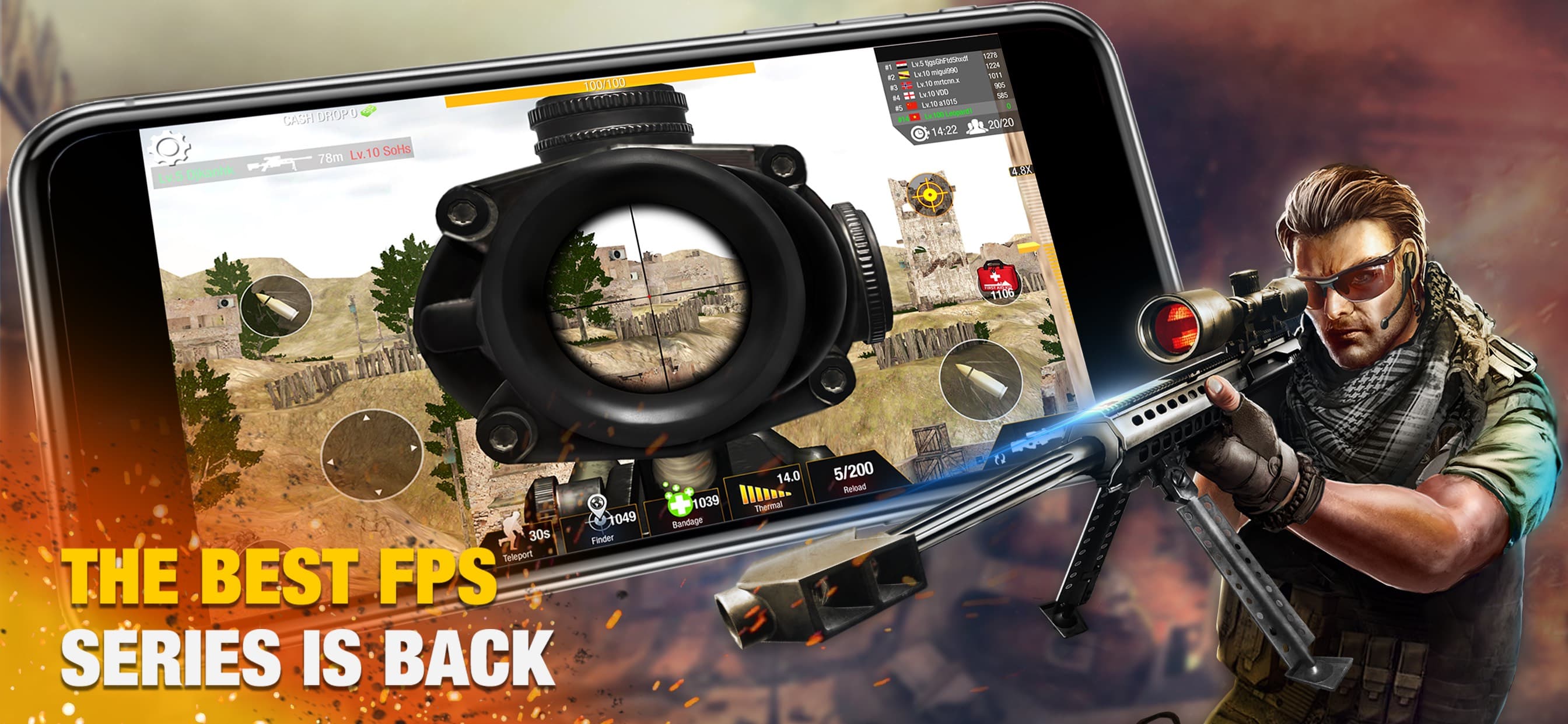 Sniper 3D: Bullet Strike PvP screenshot 1 - screenshot