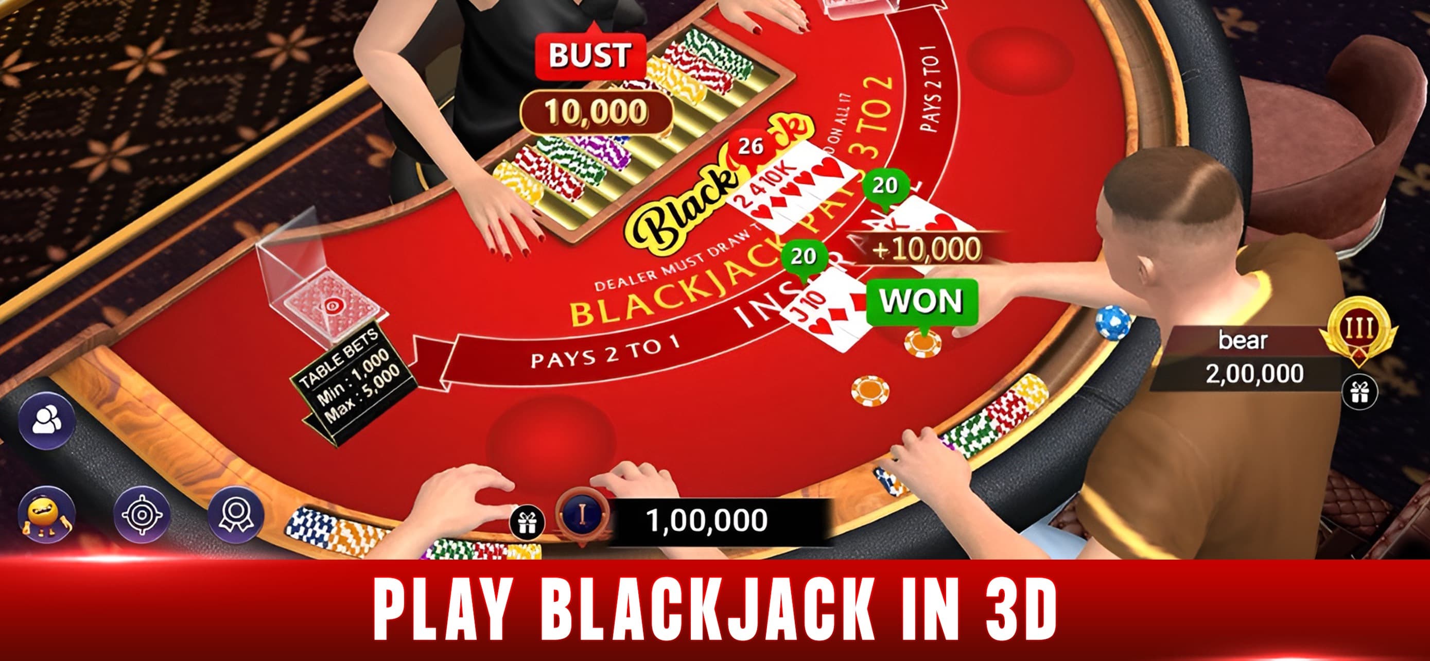 Blackjack 21: Octro Black jack screenshot 1 - screenshot