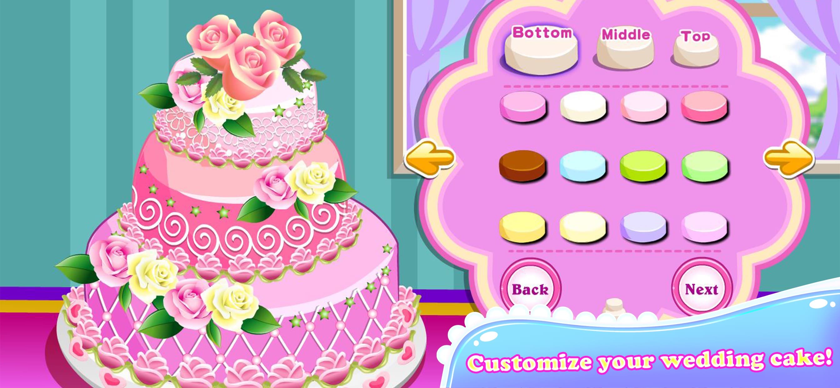 Rose Wedding Cake Cooking Game screenshot 6 - screenshot