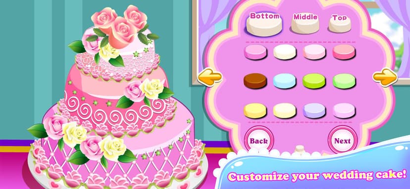 Rose Wedding Cake Cooking Game screenshot 6 - screenshot