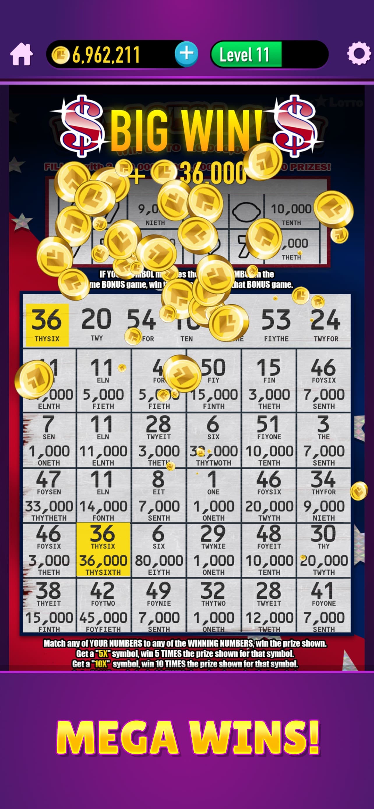 Lucky Lotto - Mega Scratch Off screenshot 3 - screenshot