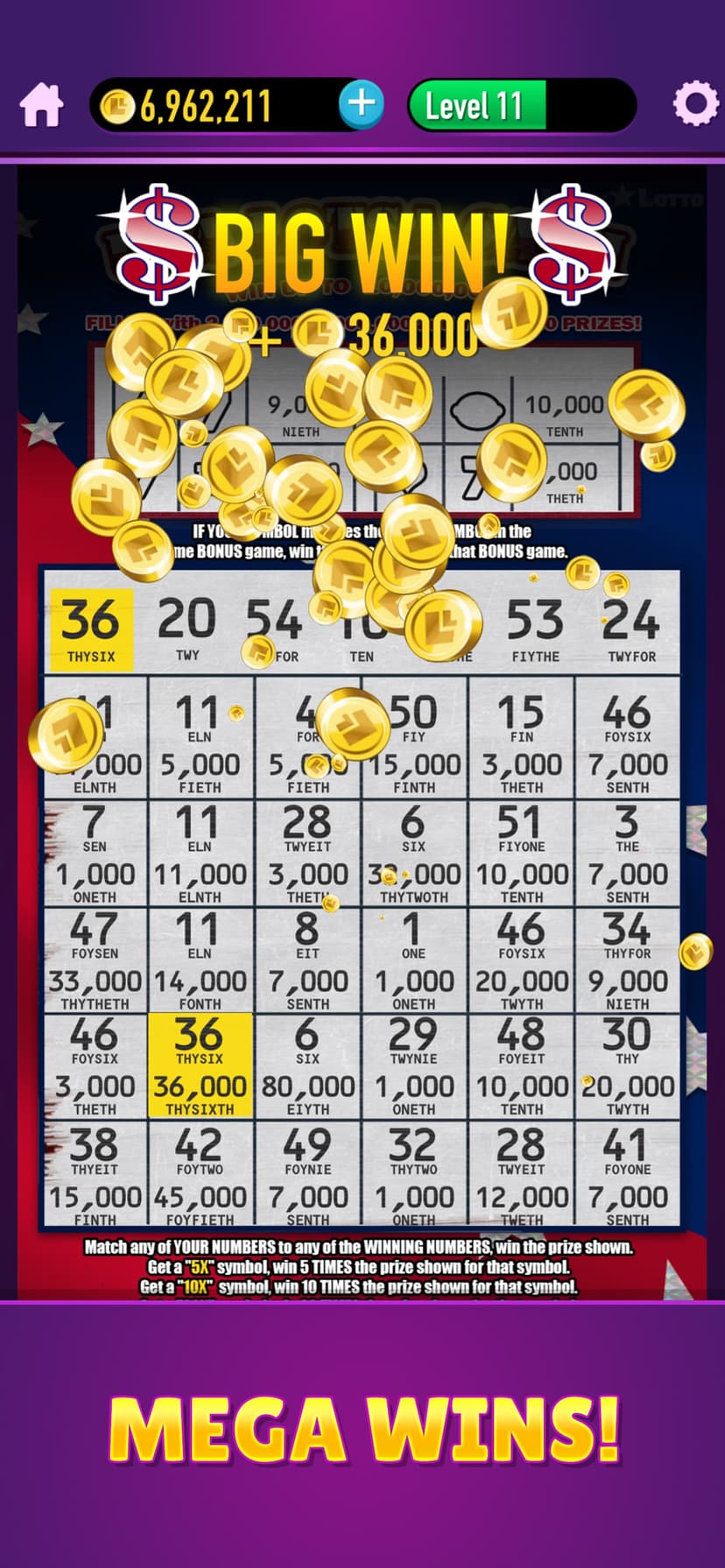 Lucky Lotto - Mega Scratch Off screenshot 3 - screenshot