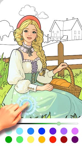 Princess Game Fantasy Coloring screenshot 17 - screenshot