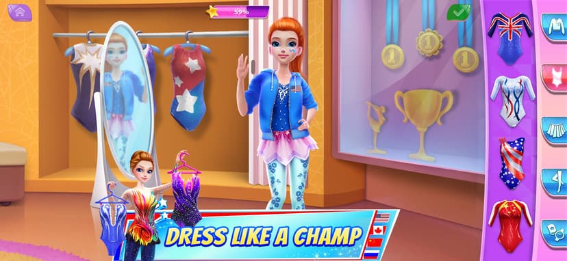 Gymnastics Superstar Gold Girl screenshot 2 - screenshot