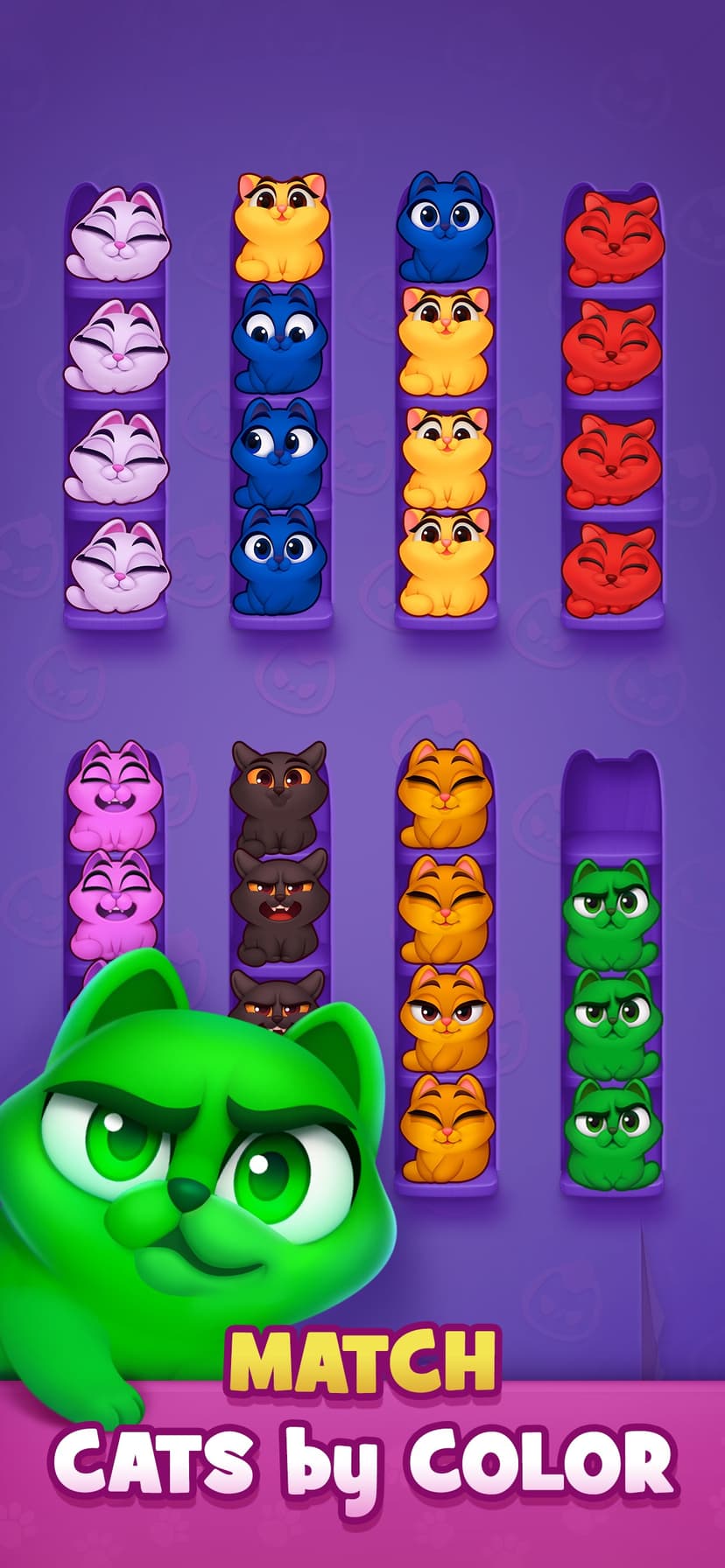 Kitty Sort: Twisted Tails screenshot 1 - screenshot