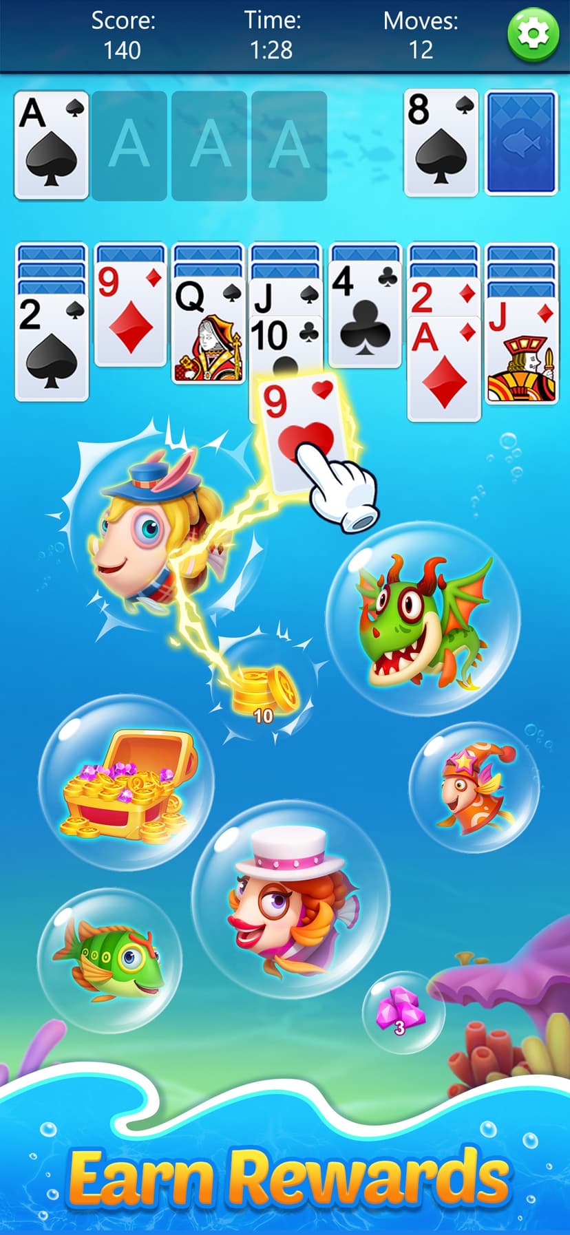 Solitaire Klondike Fish screenshot 2 - screenshot