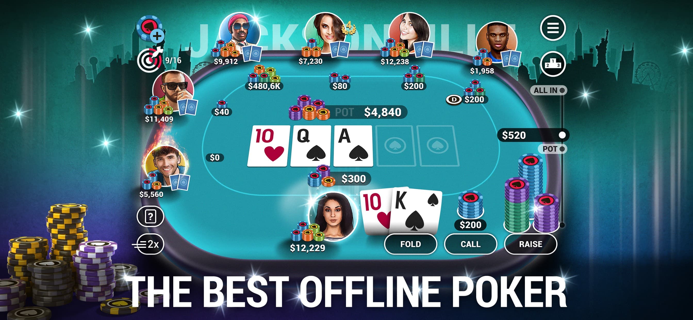 Poker World - Offline Poker screenshot 1 - screenshot