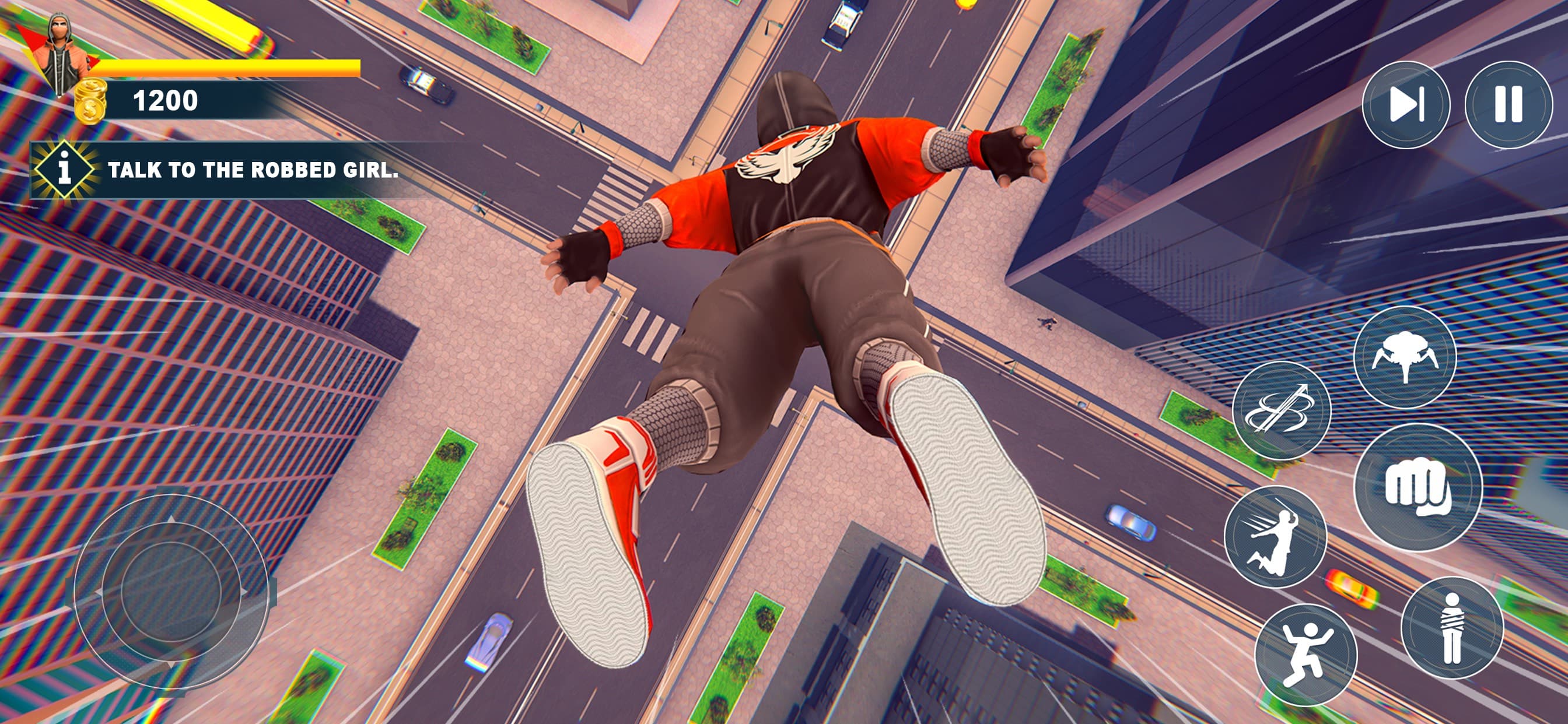 Rope Superhero Fighter Rescue screenshot 1 - screenshot
