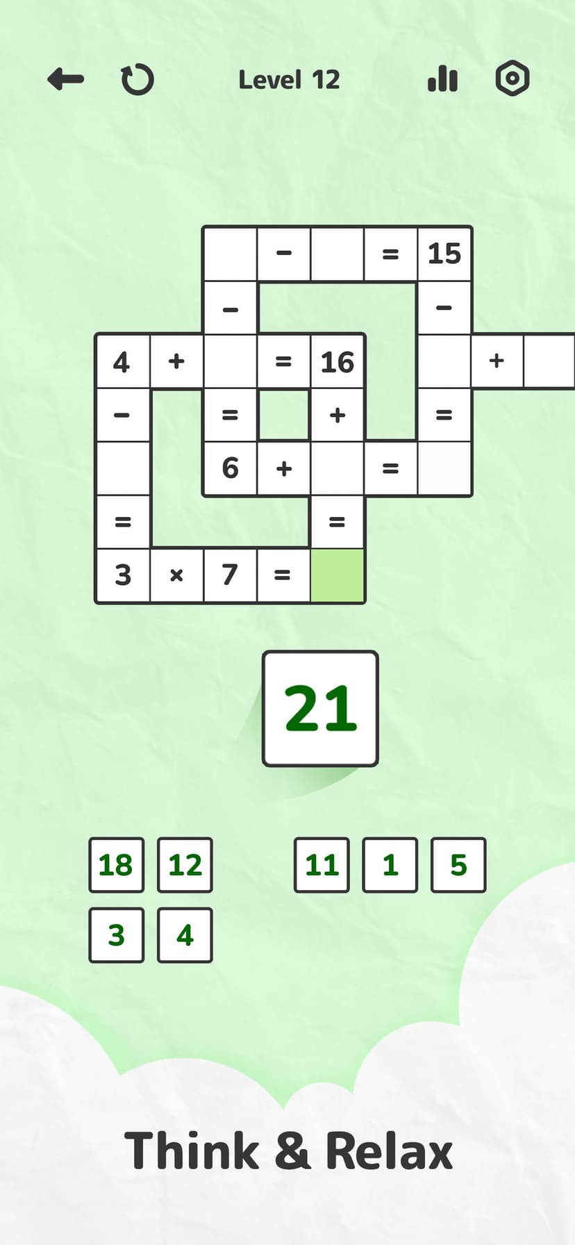 Math Crossword — Number Puzzle screenshot 1 - screenshot