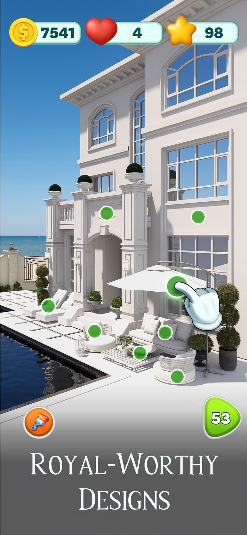 Royal Decor: Renovate & Design screenshot 2 - screenshot