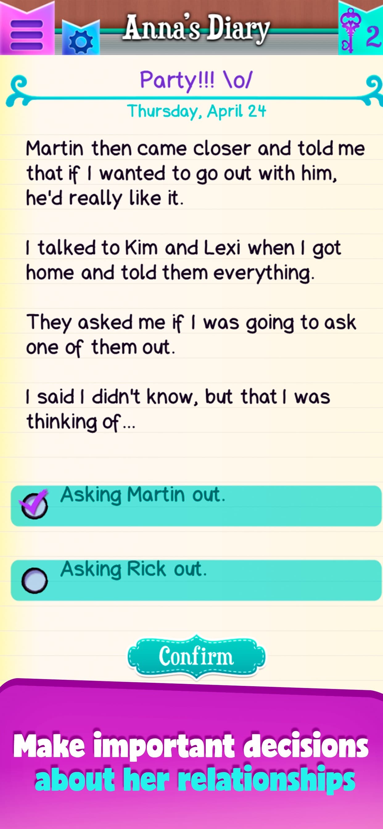Dear Diary - Interactive Story screenshot 2 - screenshot