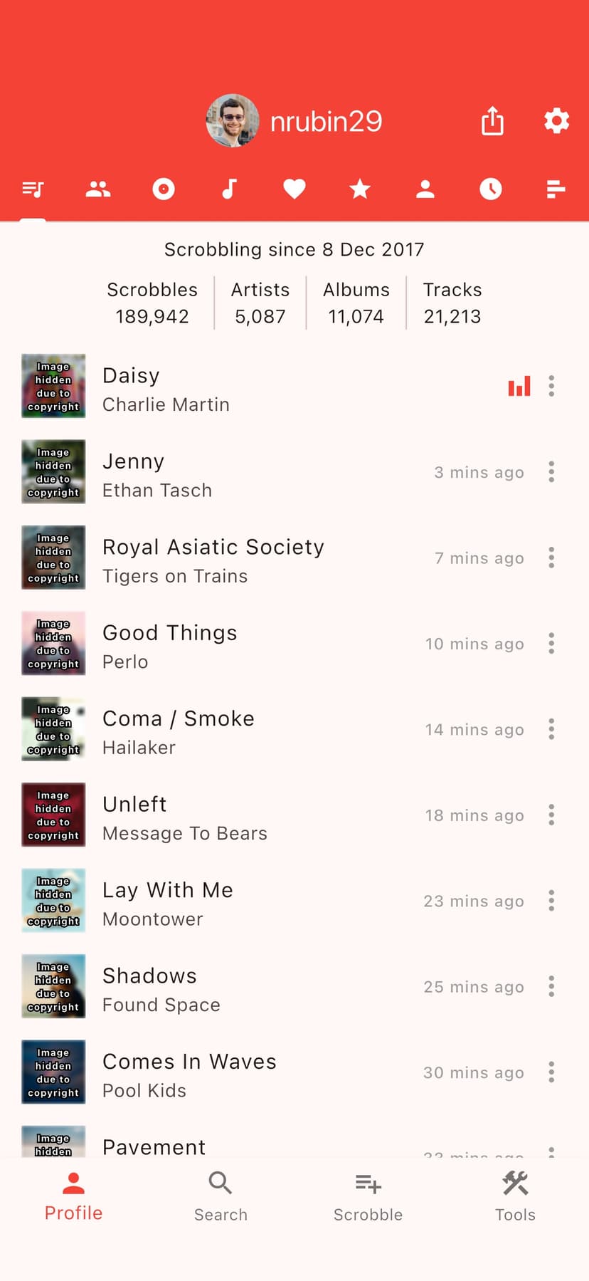 Finale for Last.fm screenshot 1 - screenshot