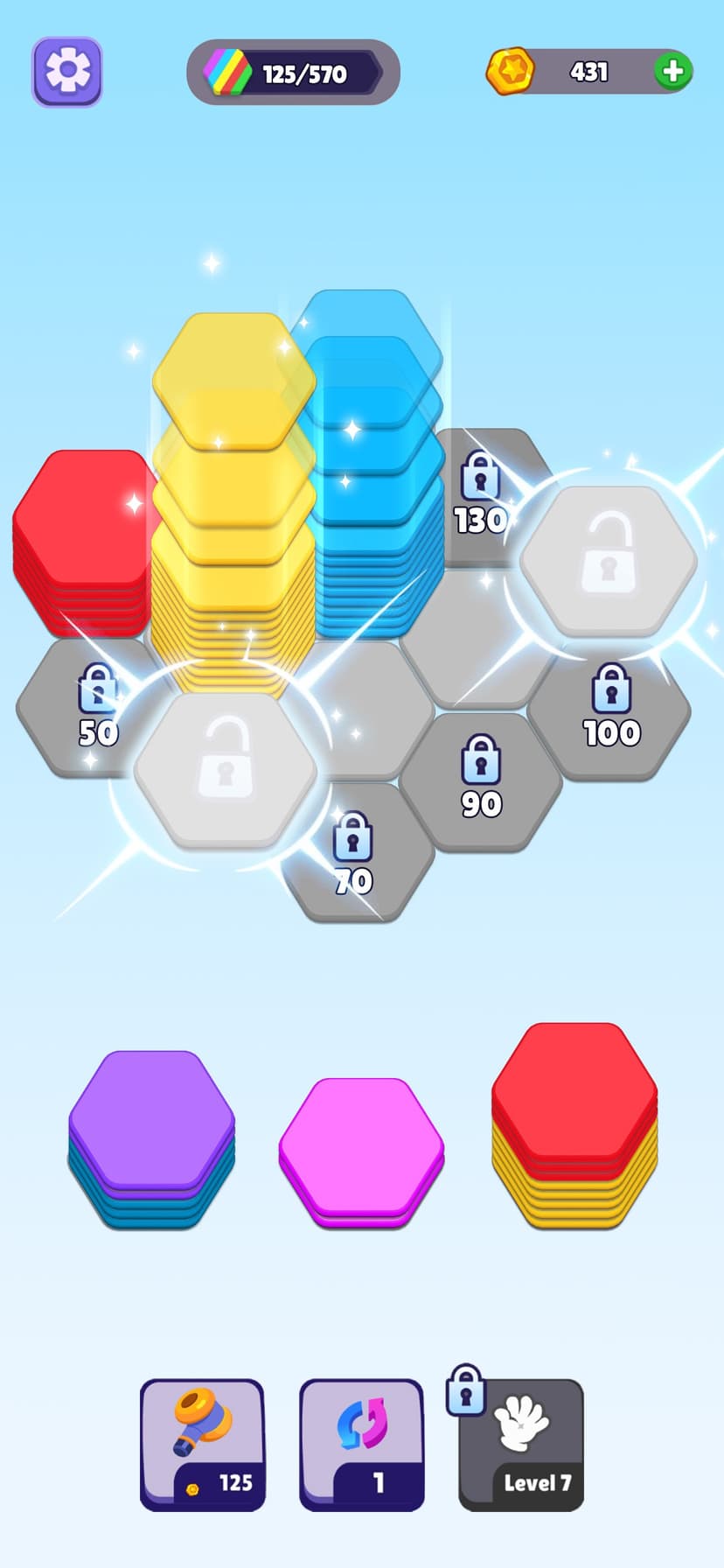 Hexa Color Sorting Puzzle screenshot 5 - screenshot