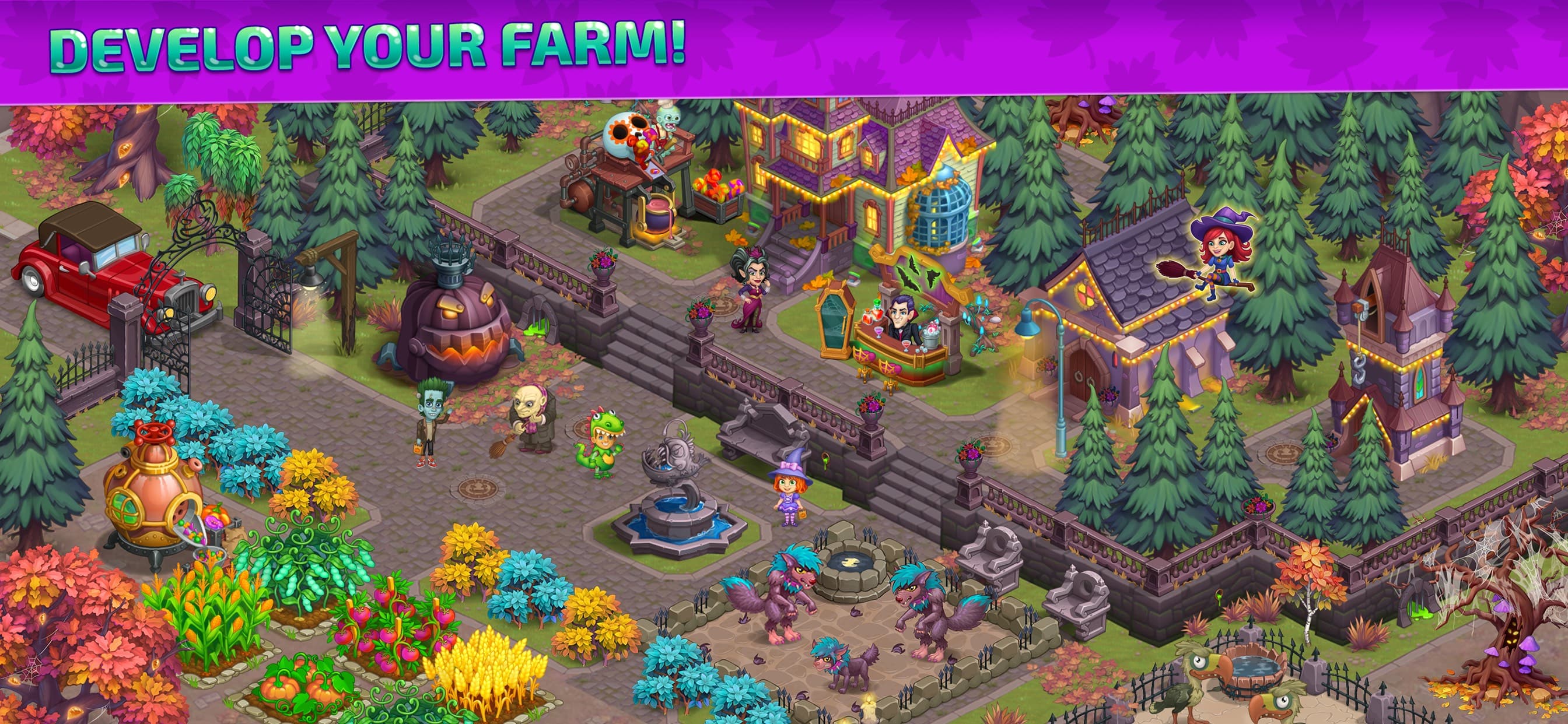 Halloween Farm: Family Story screenshot 1 - screenshot
