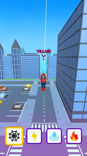 Web Shot: Rope swing hero game screenshot 2 - screenshot