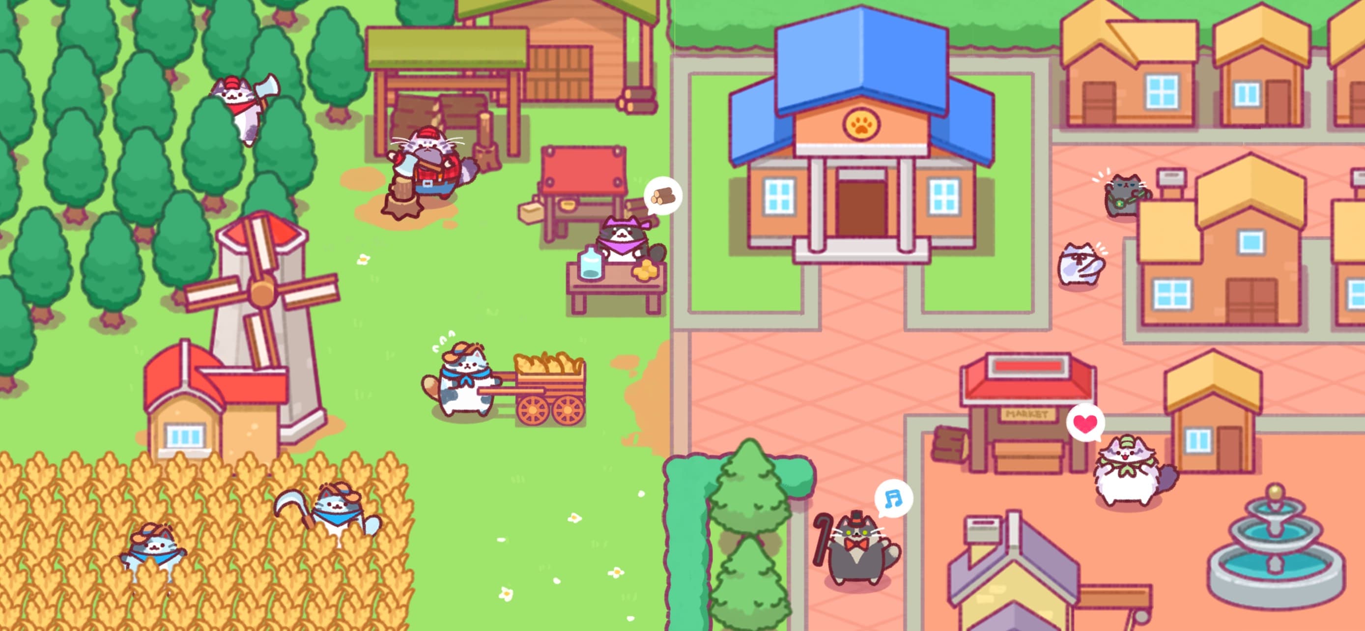 Cat Town Valley: Healing Farm screenshot 4 - screenshot