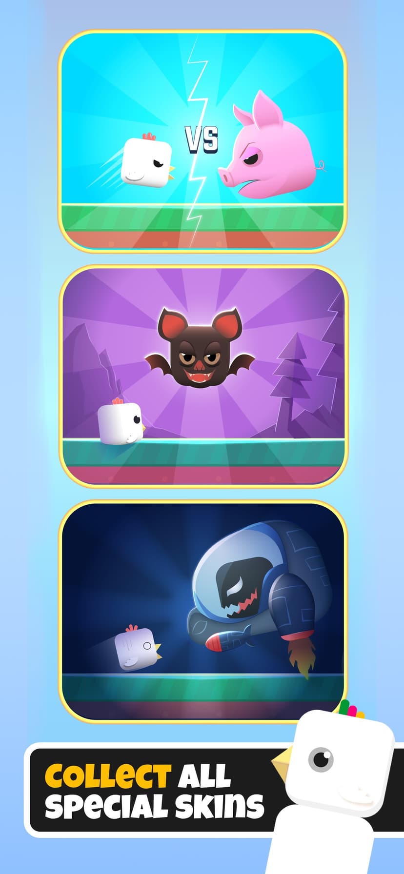 Square Bird - Flappy Chicken screenshot 2 - screenshot