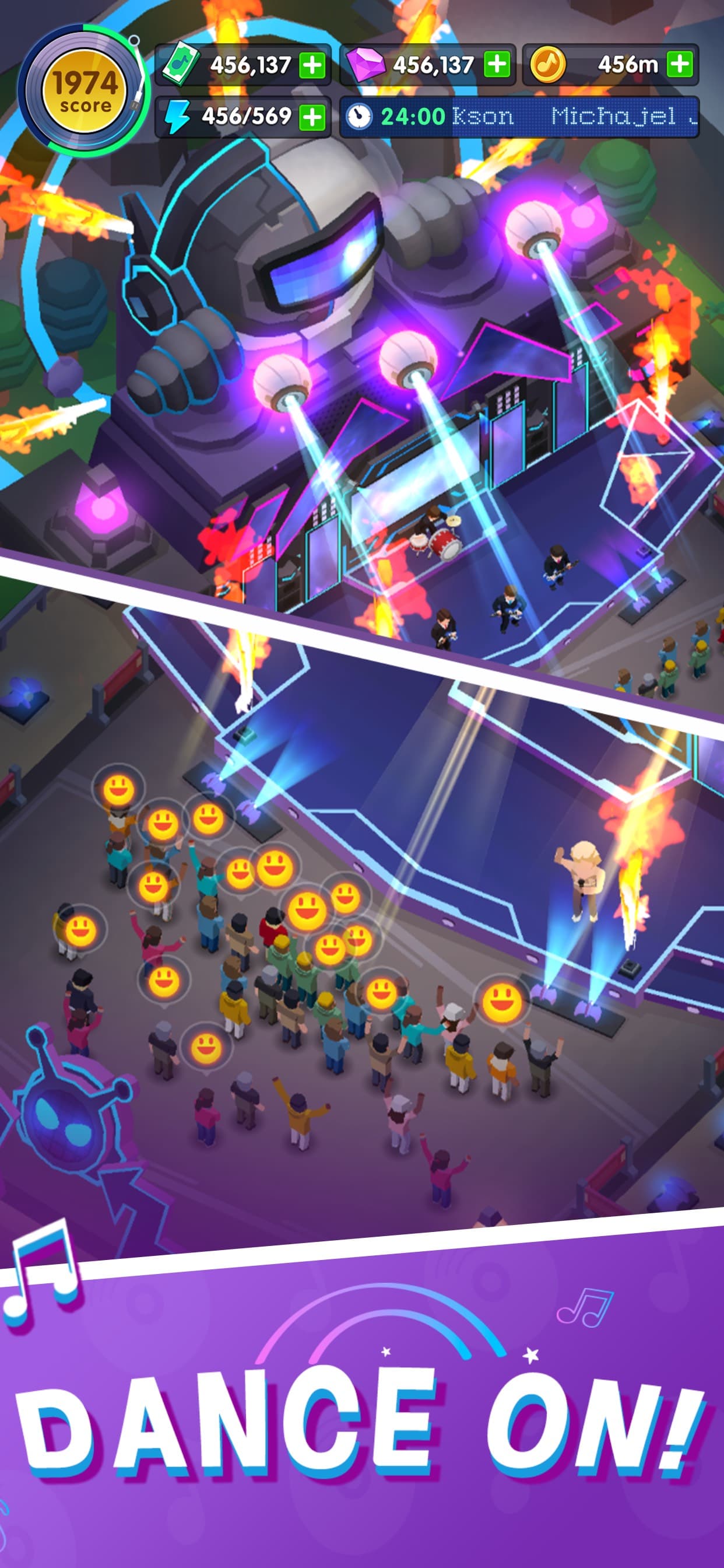 Idle Music Star Tycoon Games screenshot 2 - screenshot