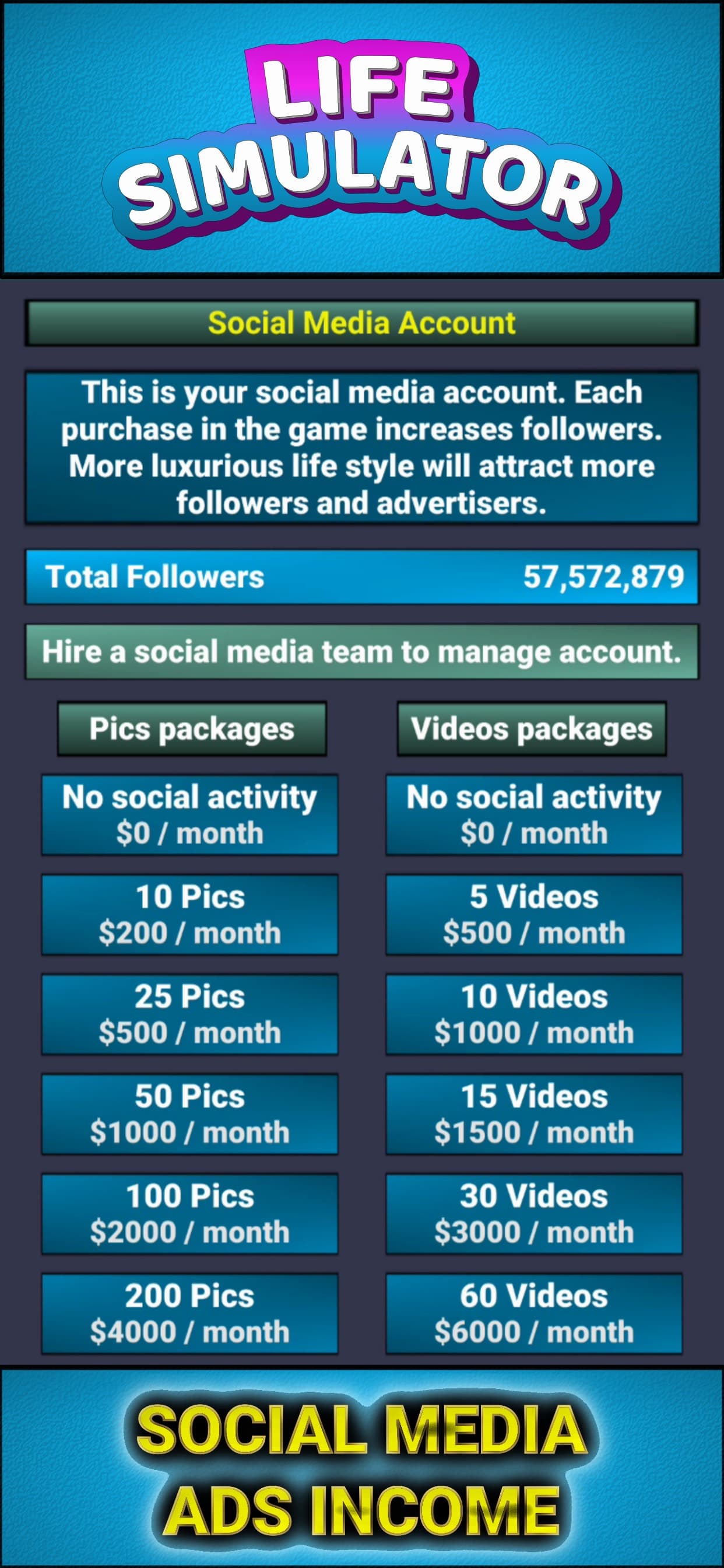 Life Simulator - Business Game screenshot 1 - screenshot