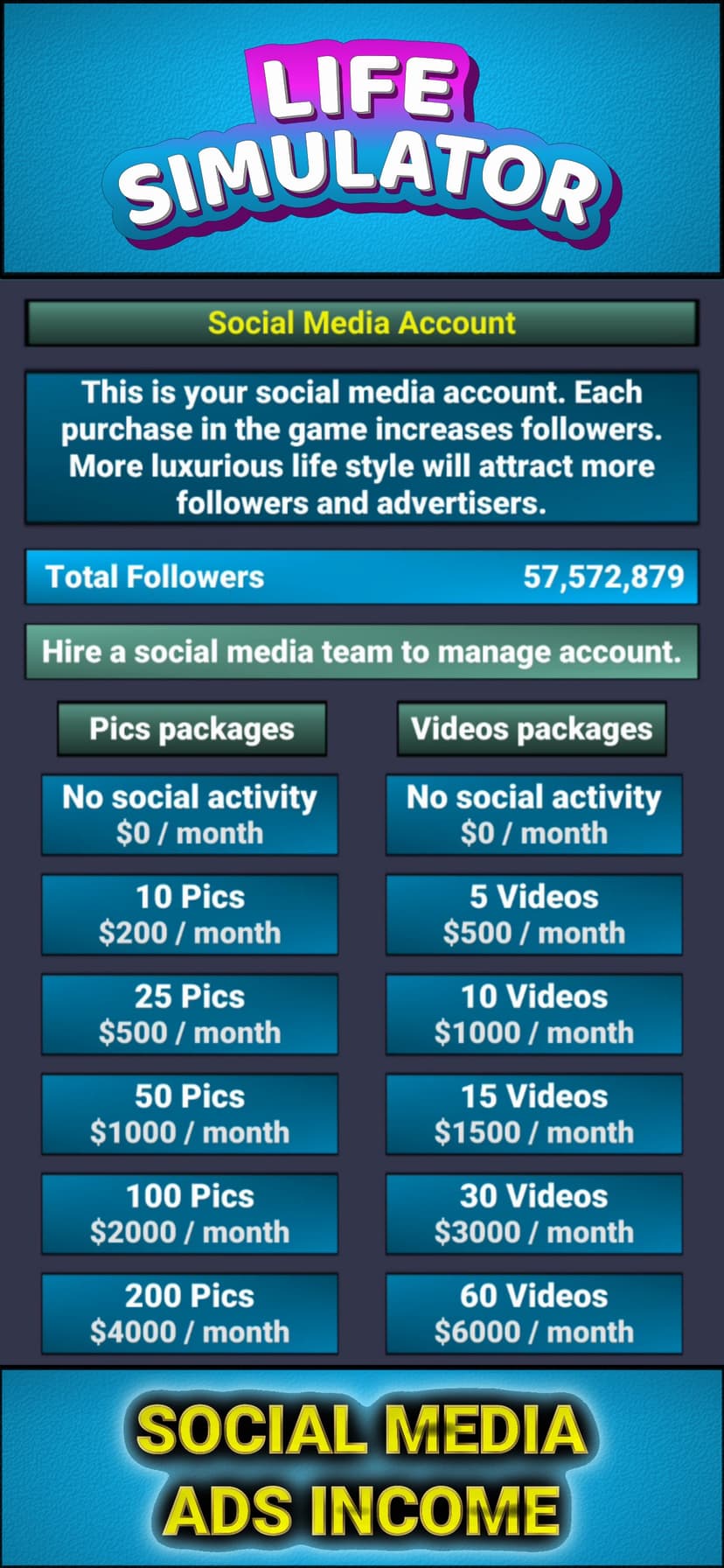 Life Simulator - Business Game screenshot 1 - screenshot