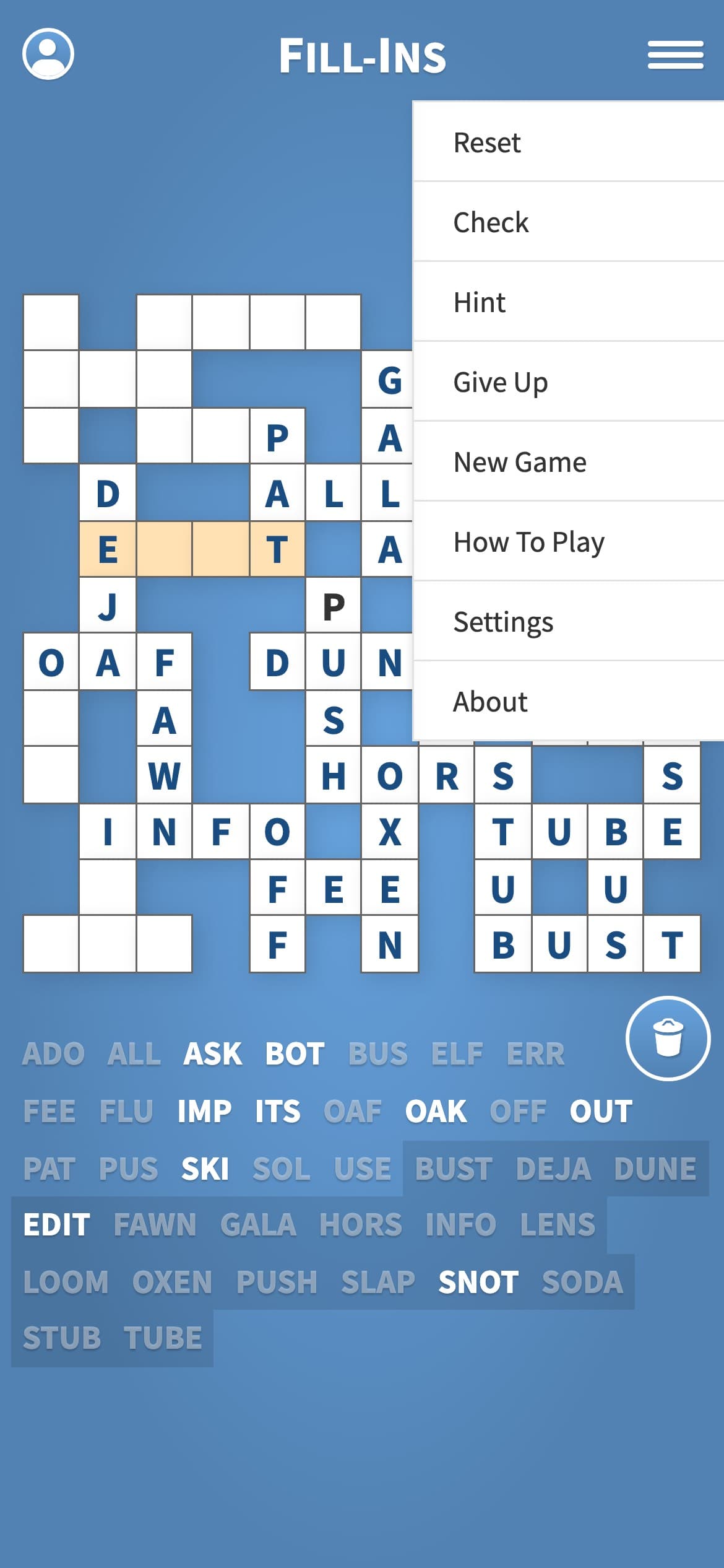 Fill-Ins · Word Fit Puzzles screenshot 2 - screenshot