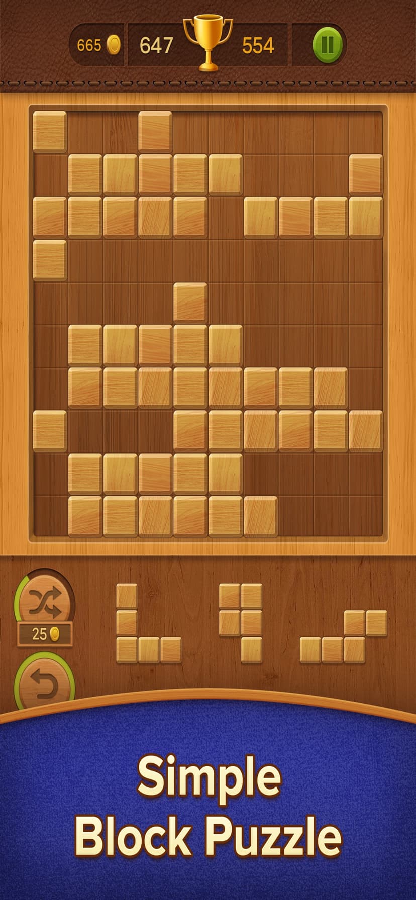 Classic Wood Blocks puzzle screenshot 2 - screenshot
