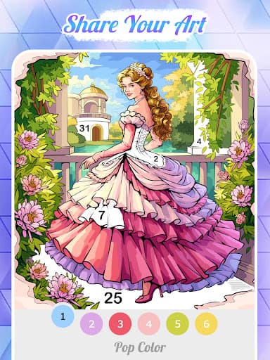 Pop Color - Paint by number screenshot 12 - screenshot