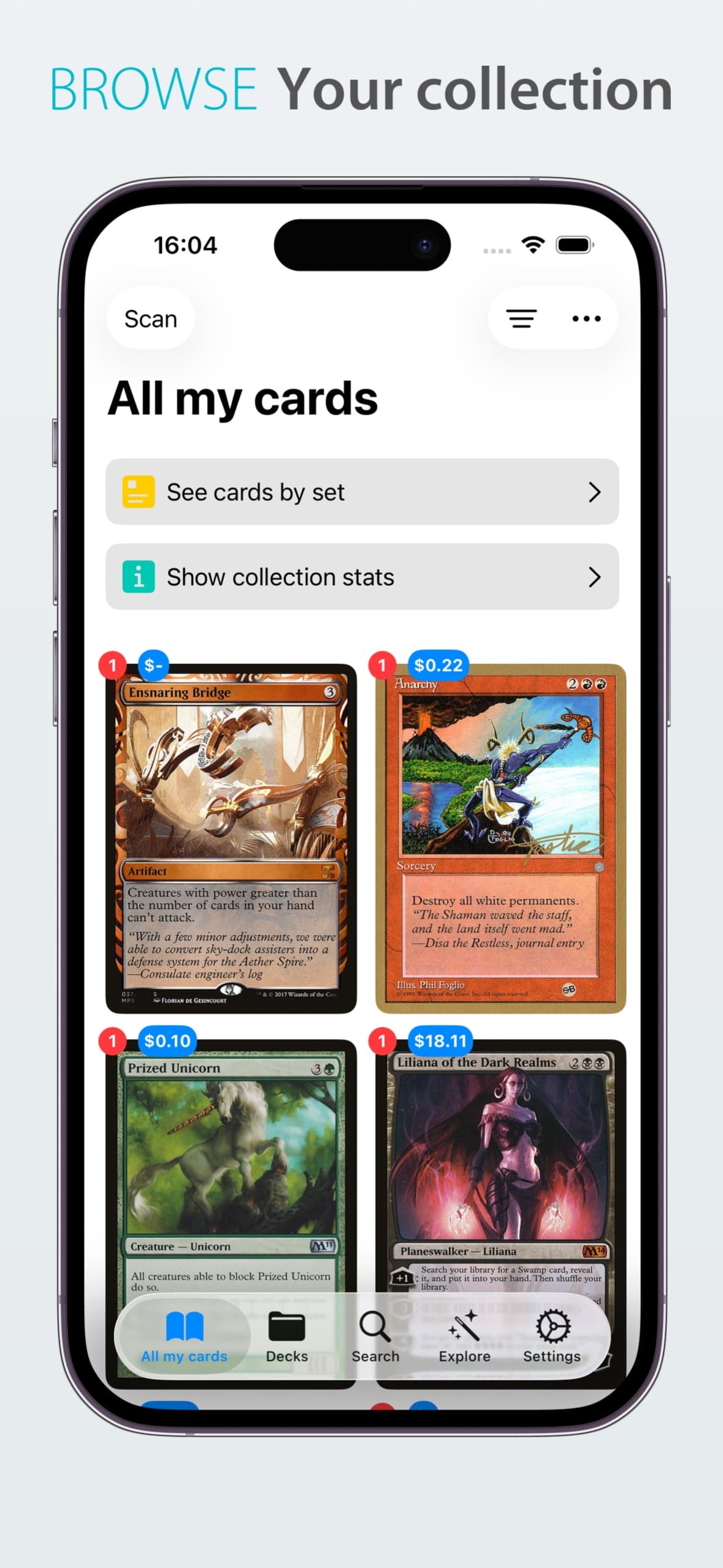 Card Binder: MTG Manager screenshot 1 - screenshot