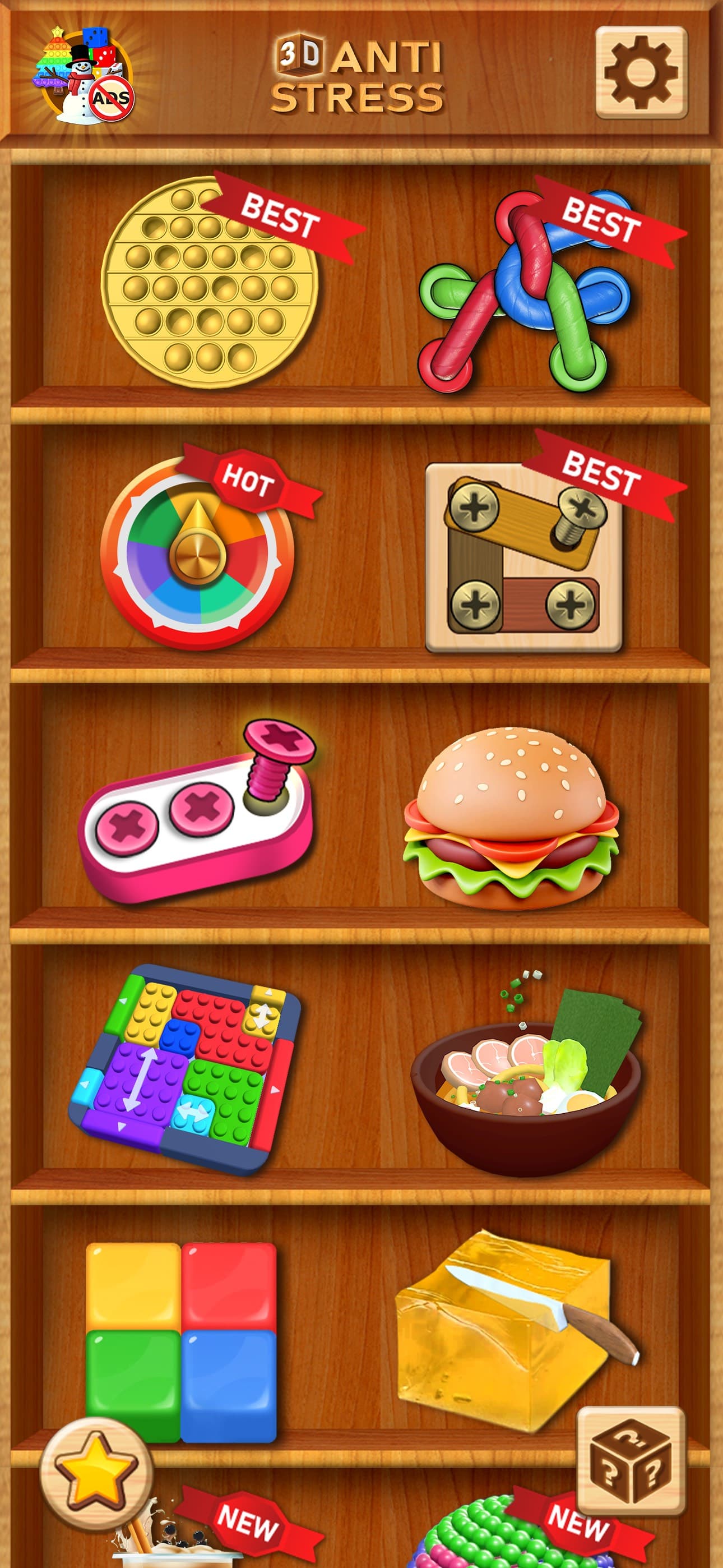 Antistress Pop it Toy 3D Games screenshot 3 - screenshot