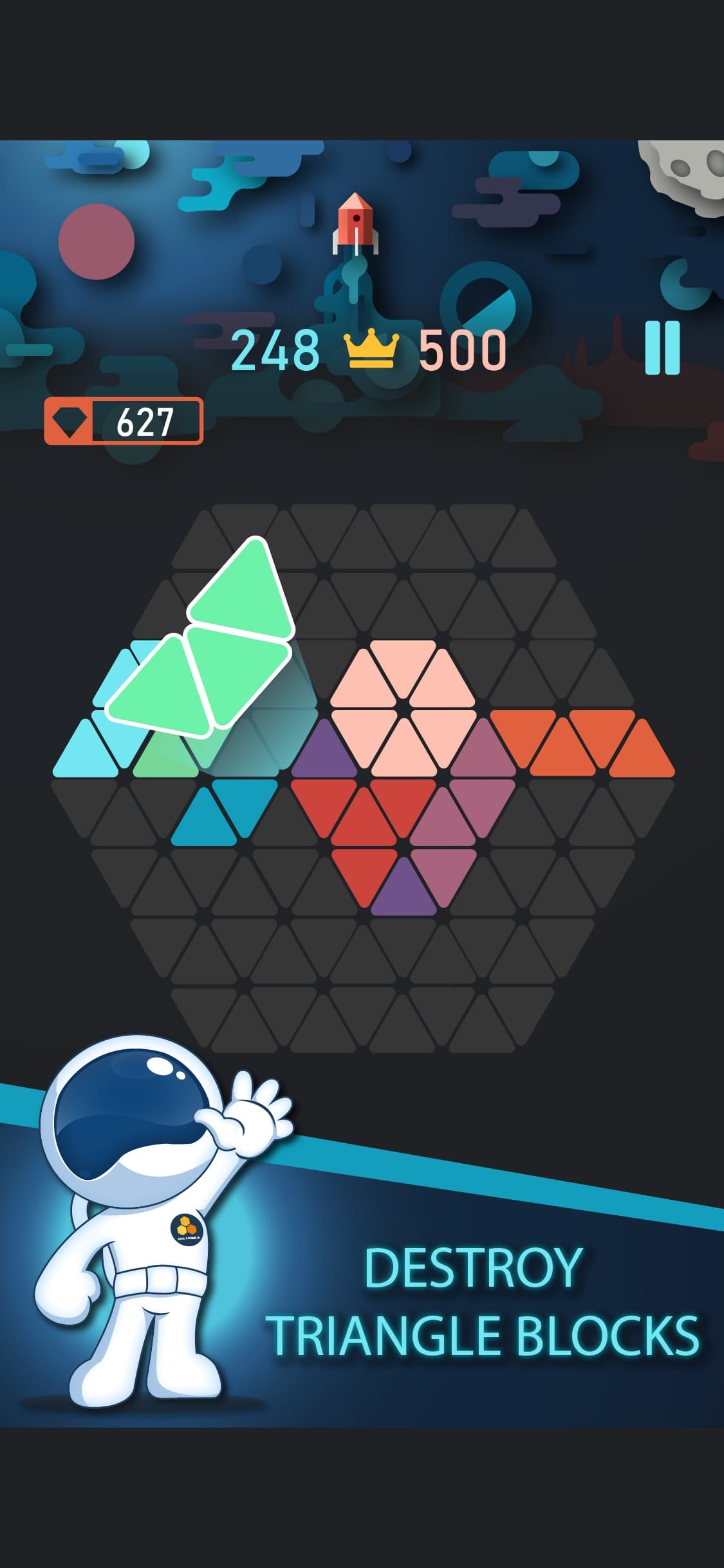 Trigon : Triangle Block Puzzle screenshot 1 - screenshot