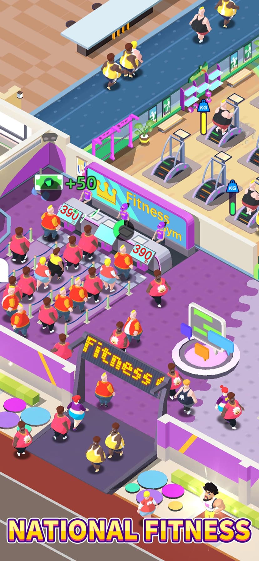 Fitness Club Tycoon-Idle Game screenshot 1 - screenshot