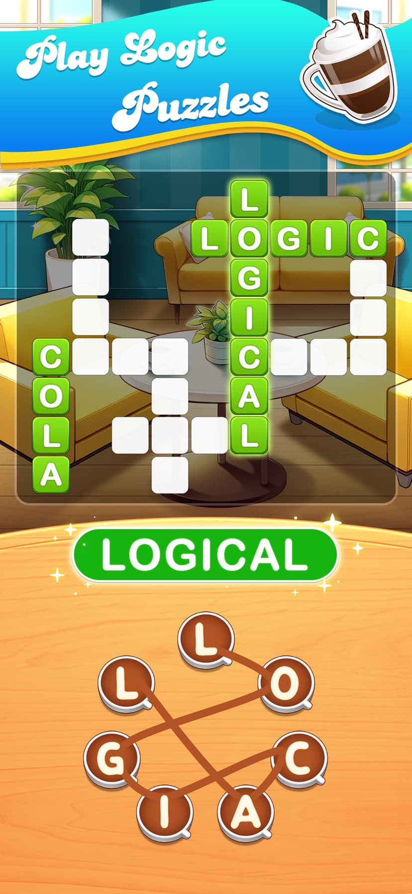 Brain training game:WordCoffee screenshot 2 - screenshot