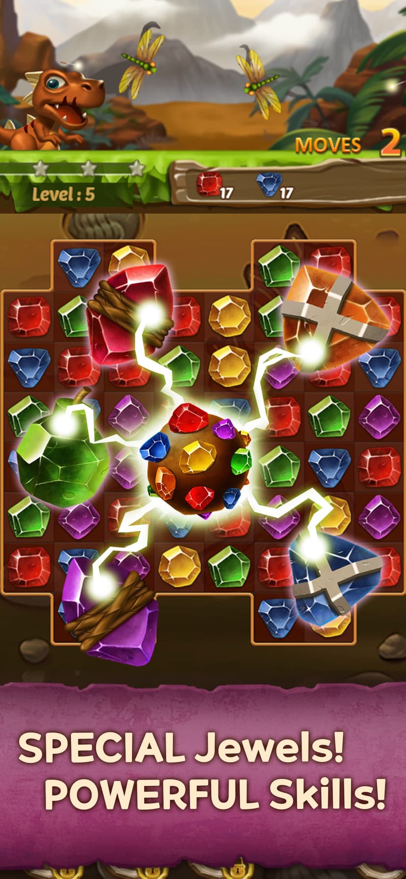 Jewels Dino Age screenshot 3 - screenshot