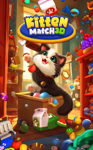 Kitten Match 3D screenshot 15 - screenshot