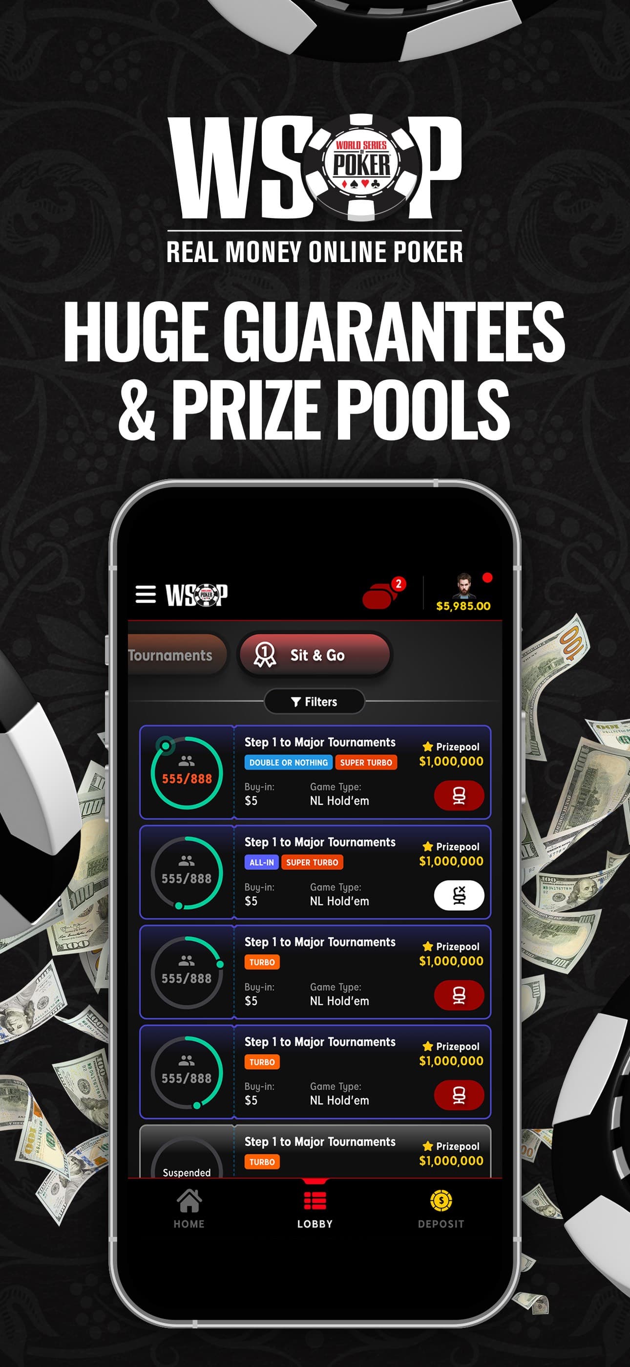 WSOP Real Money Poker - PA screenshot 3 - screenshot