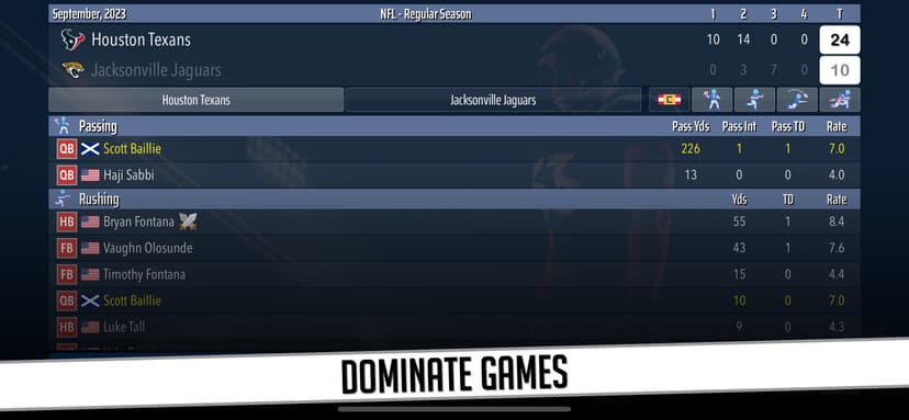 Football Superstar 2: USA Ed. screenshot 4 - screenshot