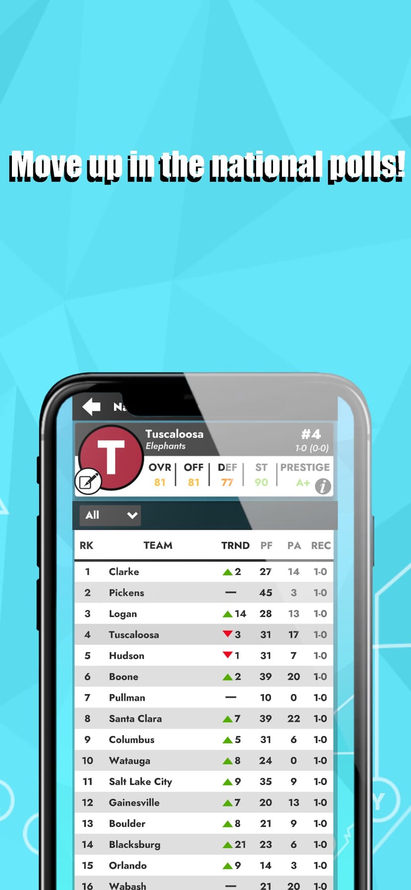 College Football: Dynasty Sim screenshot 8 - screenshot