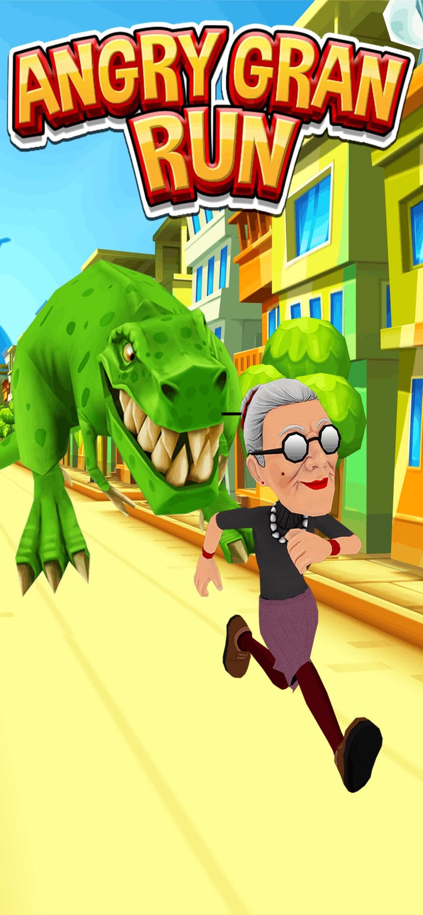 Angry Gran Run - Running Game screenshot 1 - screenshot