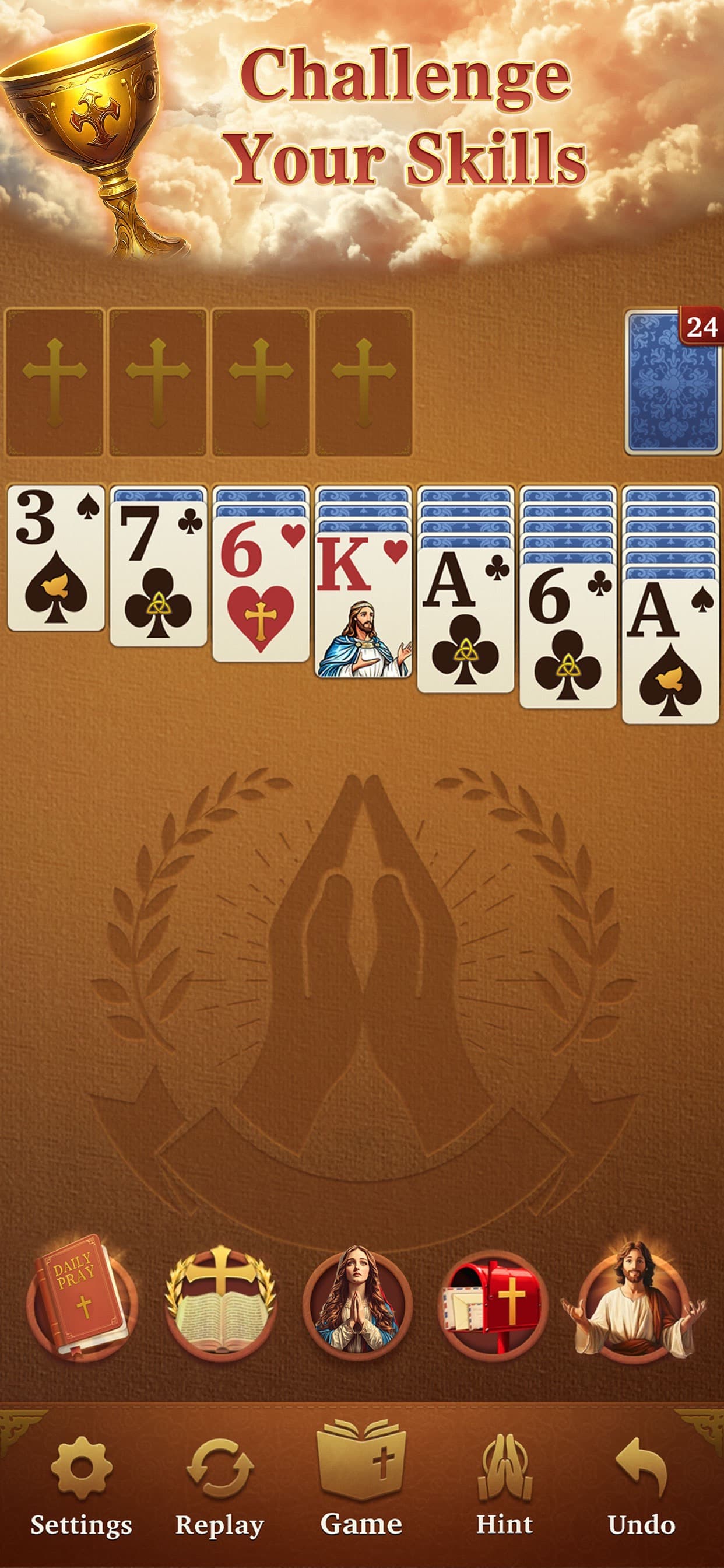 Bible Solitaire - Daily Pray screenshot 1 - screenshot
