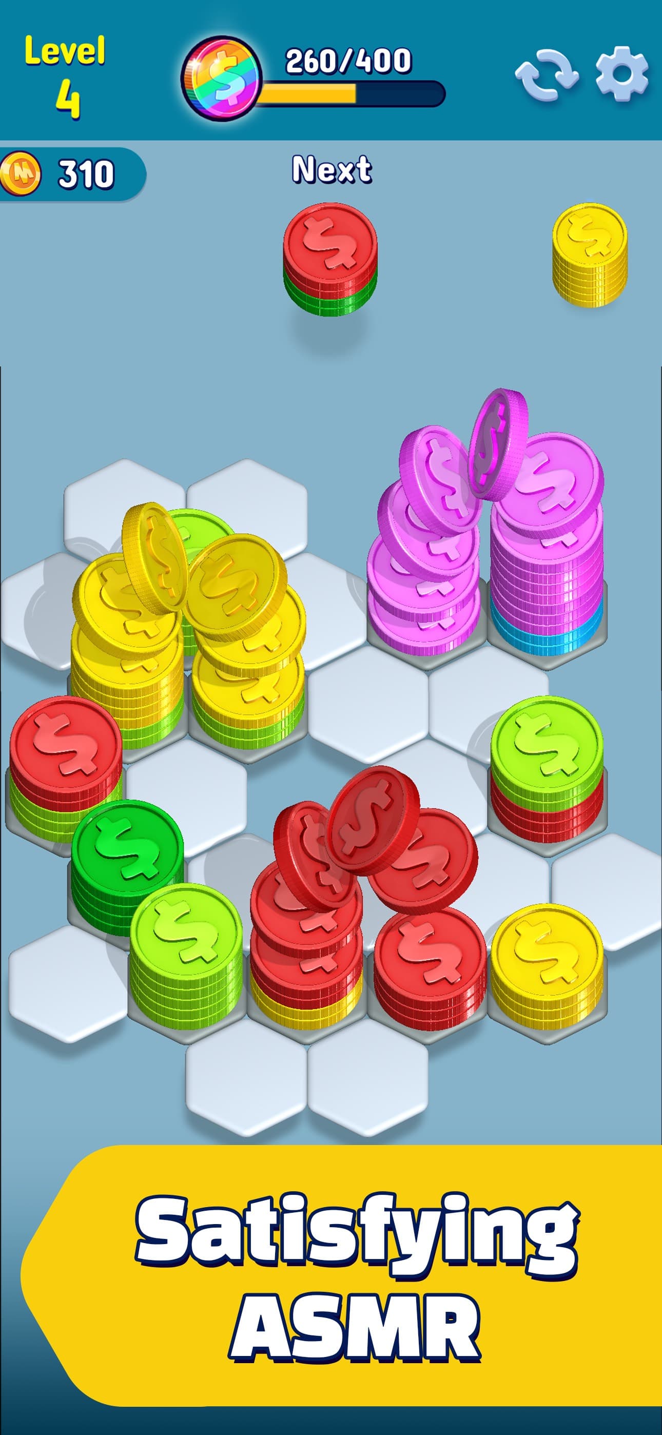HexaCoin Harmony - Merge Tiles screenshot 3 - screenshot