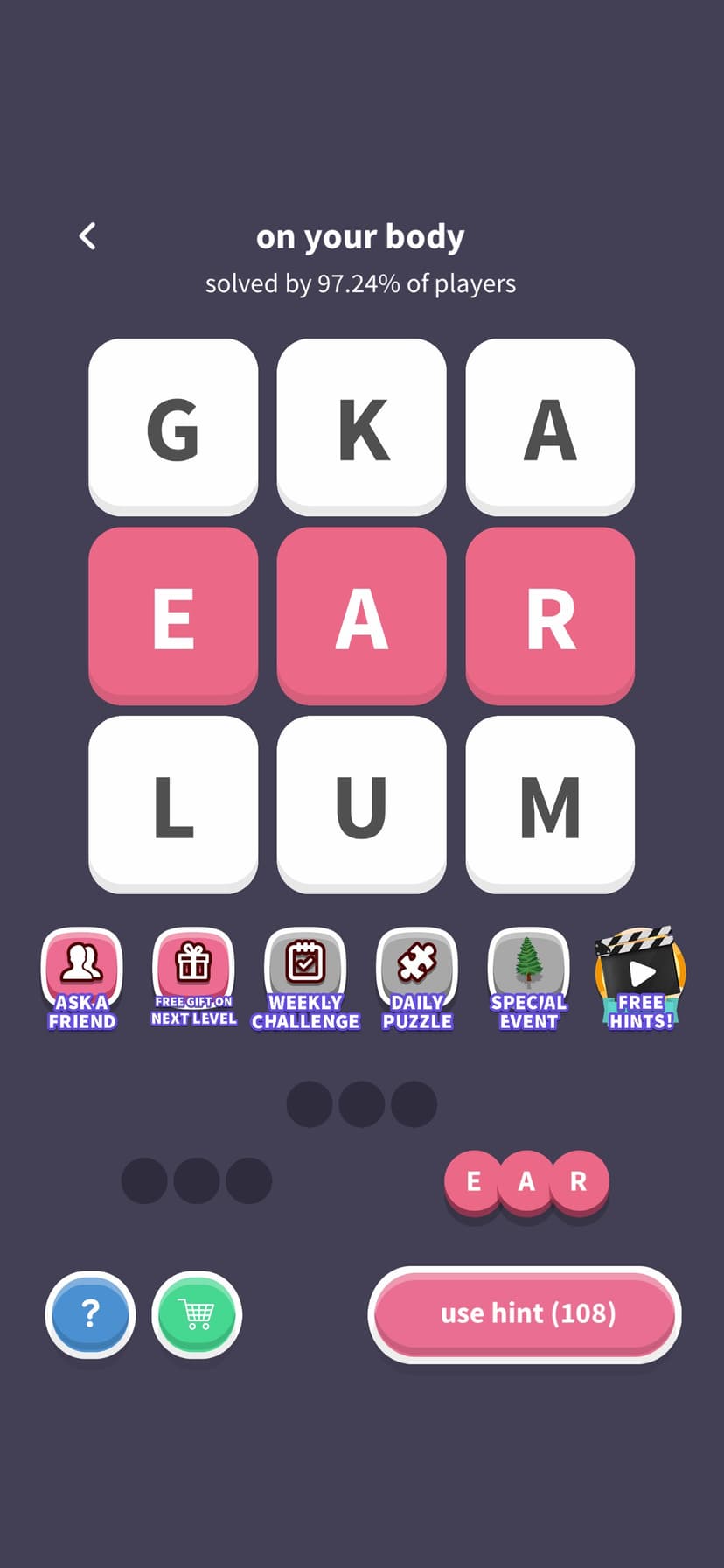 WordWhizzle Search screenshot 1 - screenshot