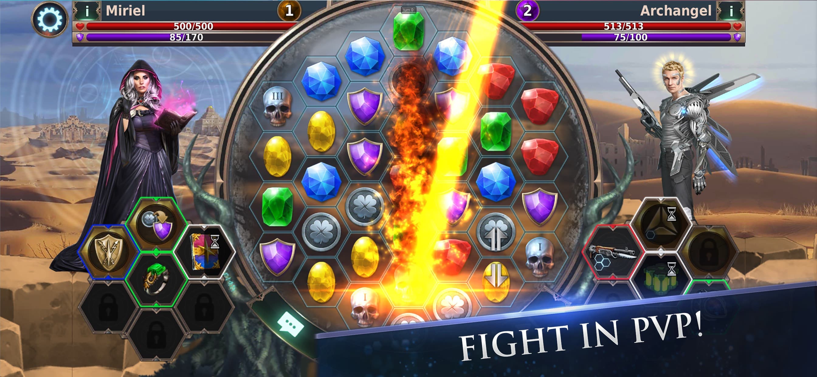 Gunspell 2- Match 3 Puzzle RPG screenshot 2 - screenshot