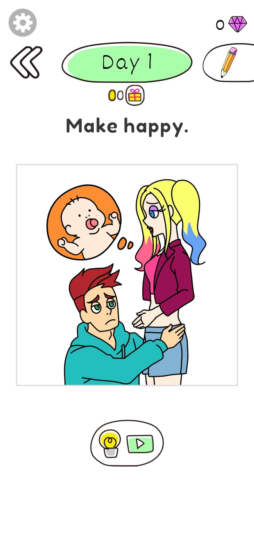 Draw Happy Queen - Smile Game screenshot 2 - screenshot