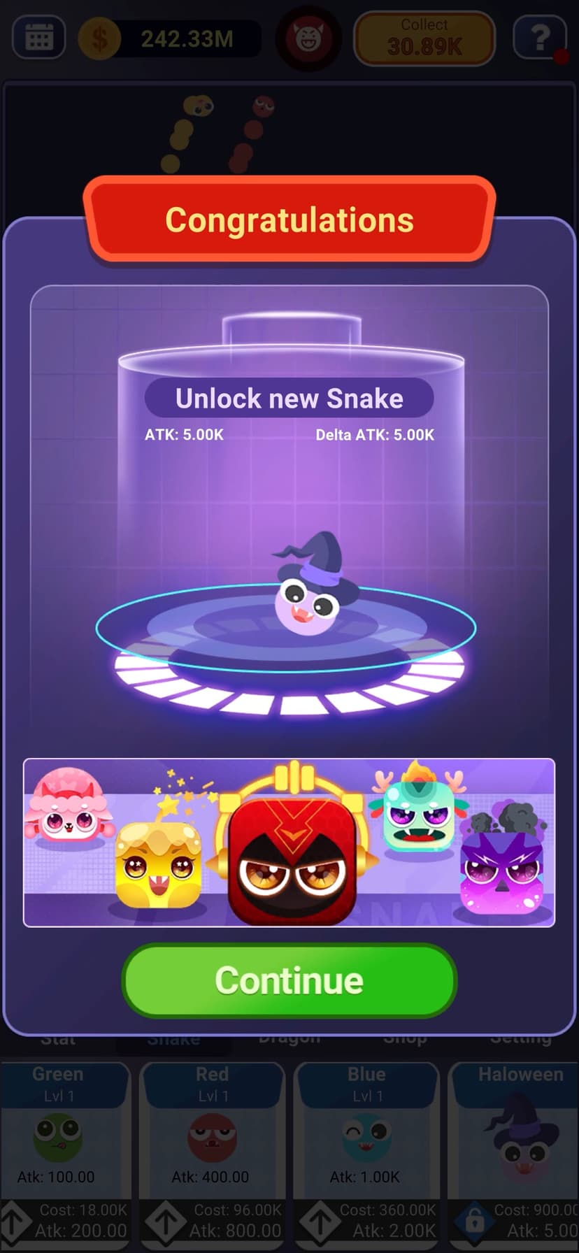 Idle Snake VS Block screenshot 6 - screenshot