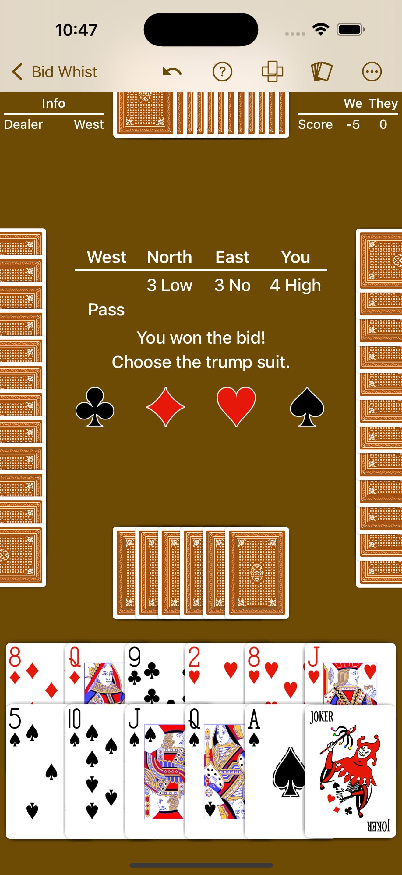 Bid Whist - Expert AI screenshot 4 - screenshot